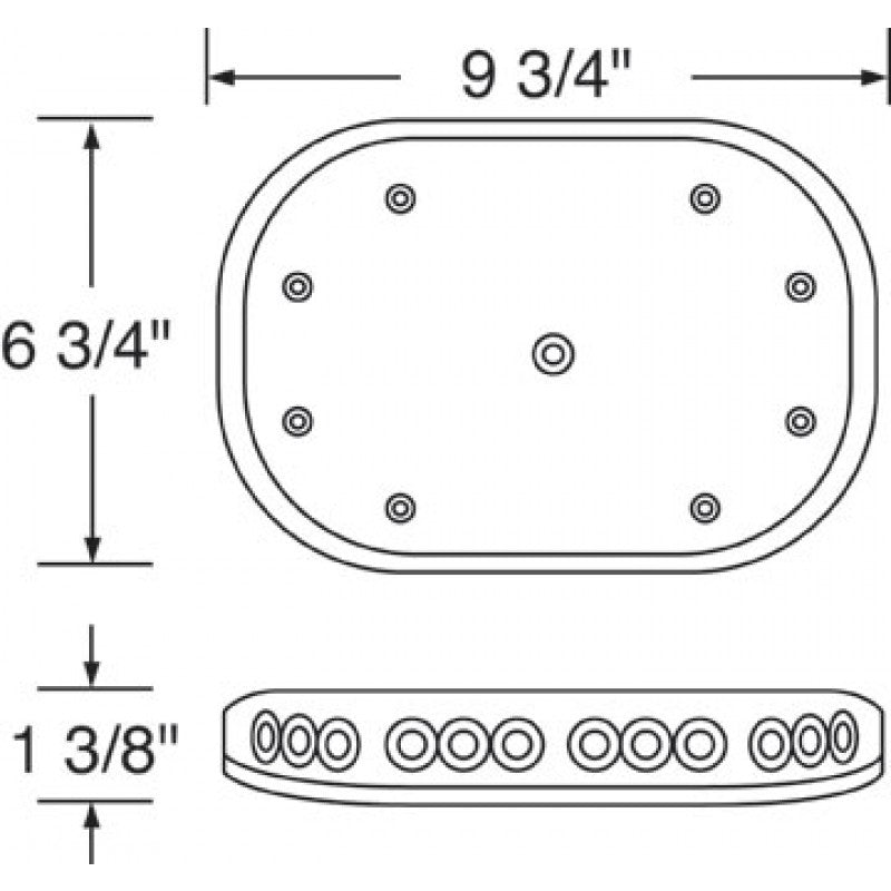 Amber 30 diode micro strobe LED light bar (12/24 volt)