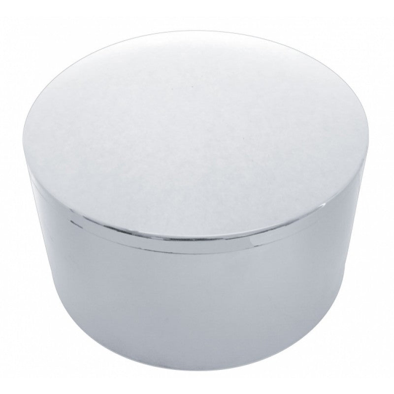 Chrome plastic "Hideaway" rear axle cover w/33mm lugnut covers