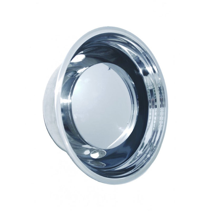 Chrome plastic "Hideaway" rear axle cover w/33mm lugnut covers