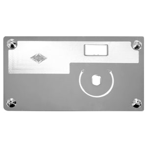 Rockwood Kenworth stainless steel wiper/washer switch plate w/knob - No Rocker Switch Hole