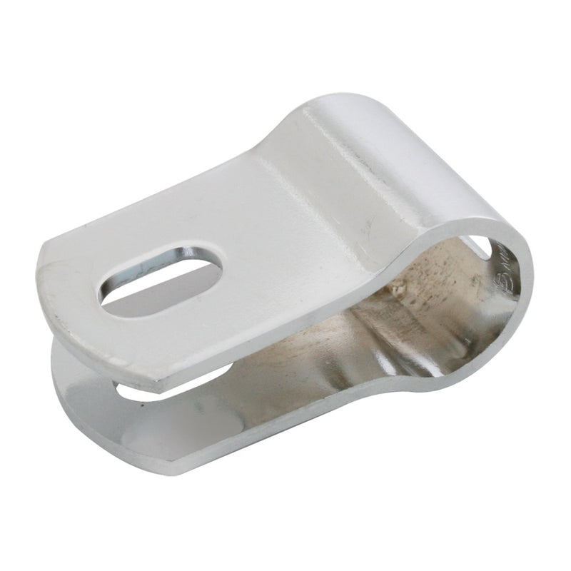 Chrome heavy duty offset mirror mounting clamp, 3/4" diameter