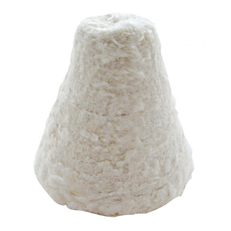 2" Cone shape white muslin polishing wheel