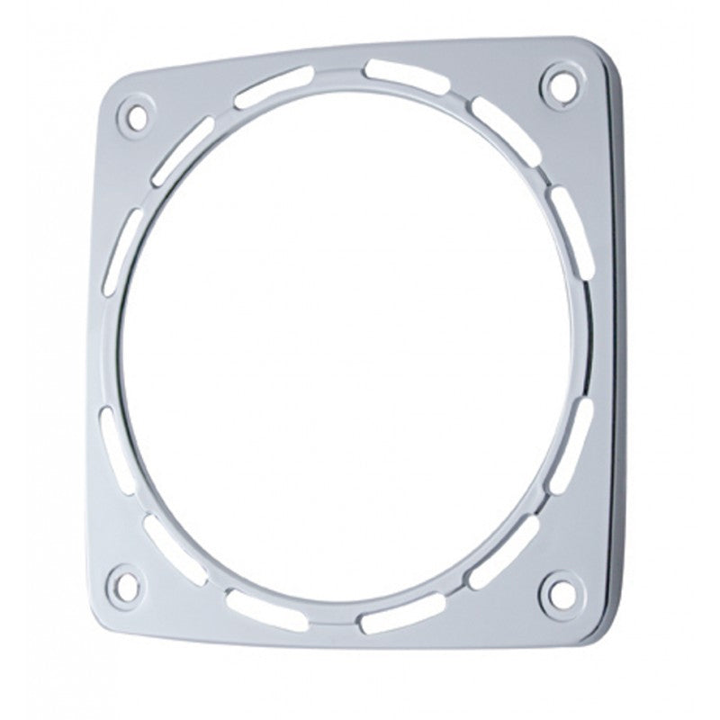 Square chrome plastic bezel for double-face LED light