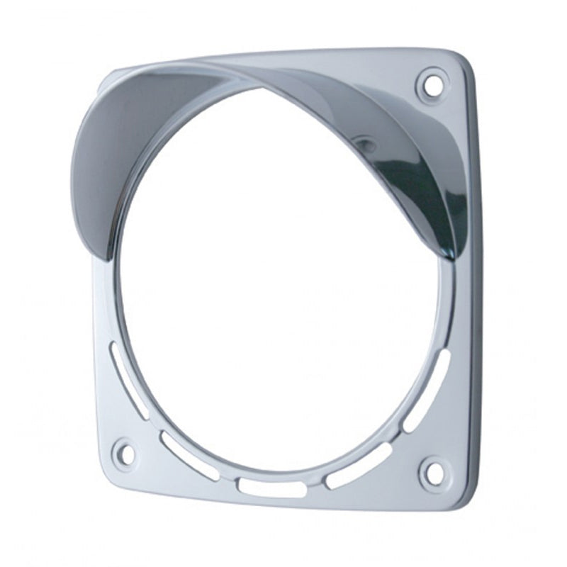 Square chrome plastic bezel for double-face LED light