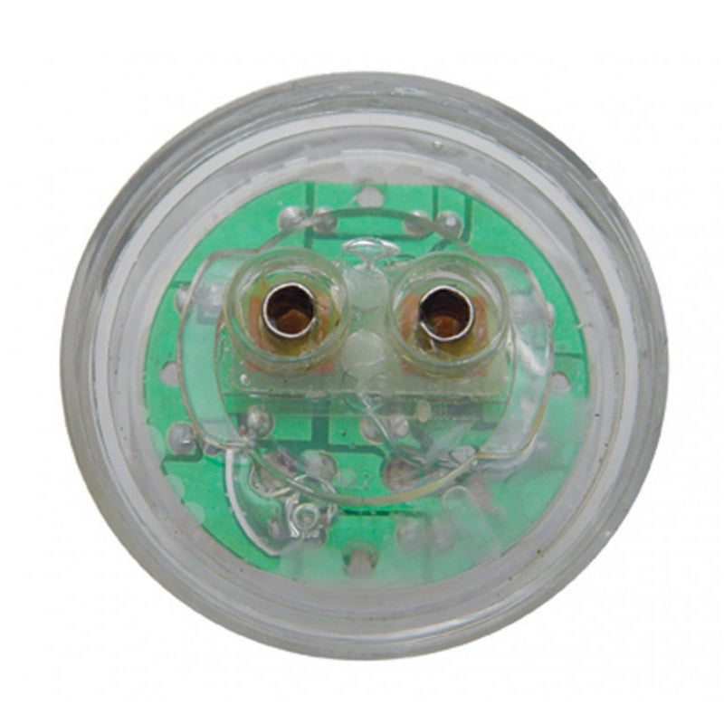 White 2" round 9 diode LED marker/clearance light