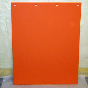 24" x 30" bright colored plastic mudflap - Orange