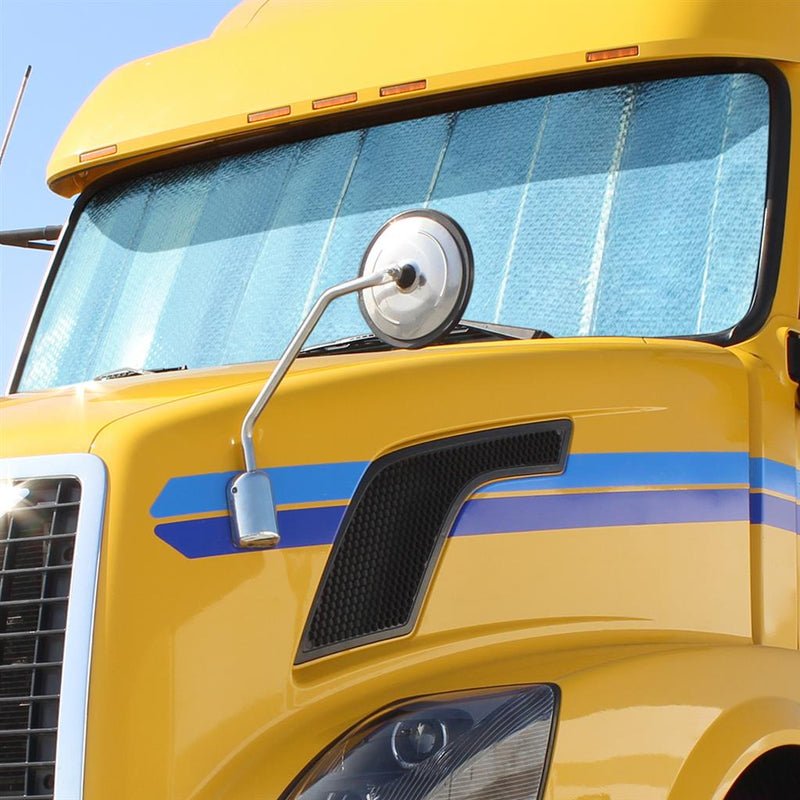 Volvo VNL reflective cooling window shade