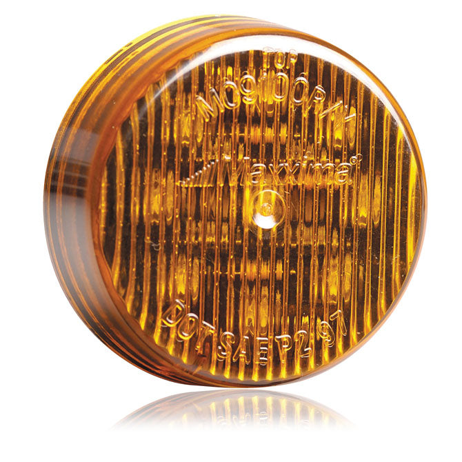 Maxxima Amber 9 diode 2" round LED marker light