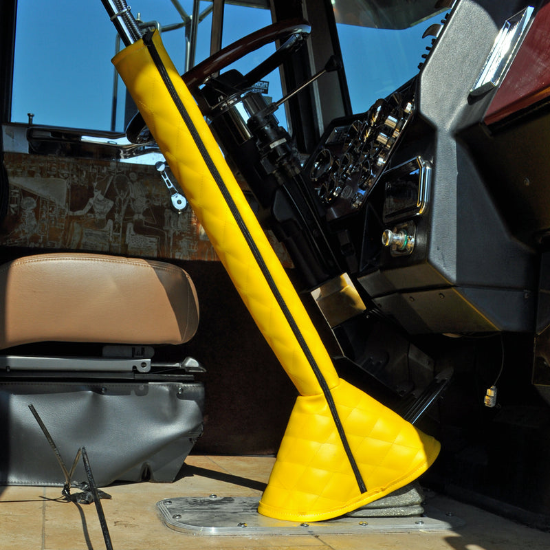 30" quilted vinyl gear shift tower cover and boot