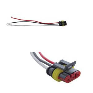 3-prong stop/turn/tail plug for LED lights w/straight-style plug