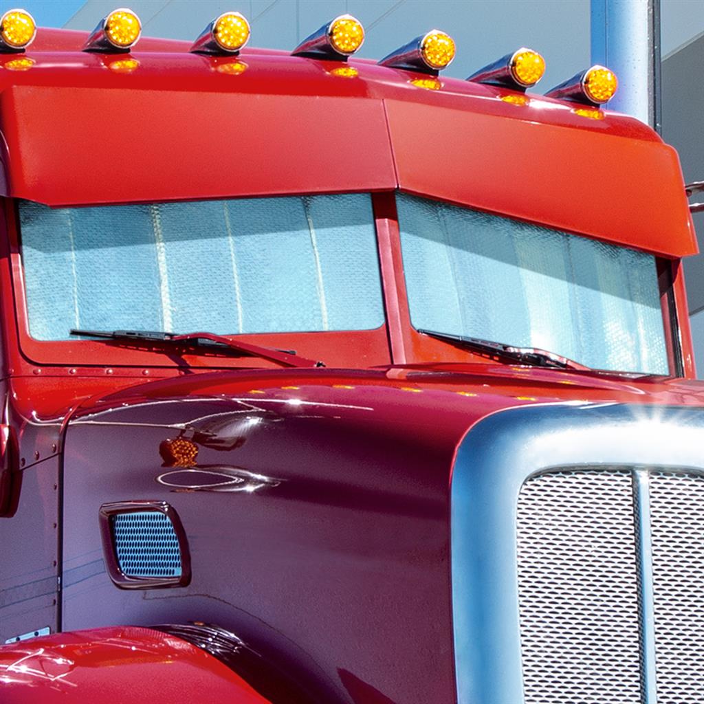 Peterbilt 384/386/388/389 - reflective cooling window shade — Empire Chrome