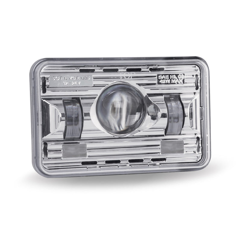 4" x 6" rectangular projection-style LED headlight