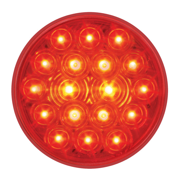 "Fleet" Red 4" round 18 diode LED stop/turn/tail light