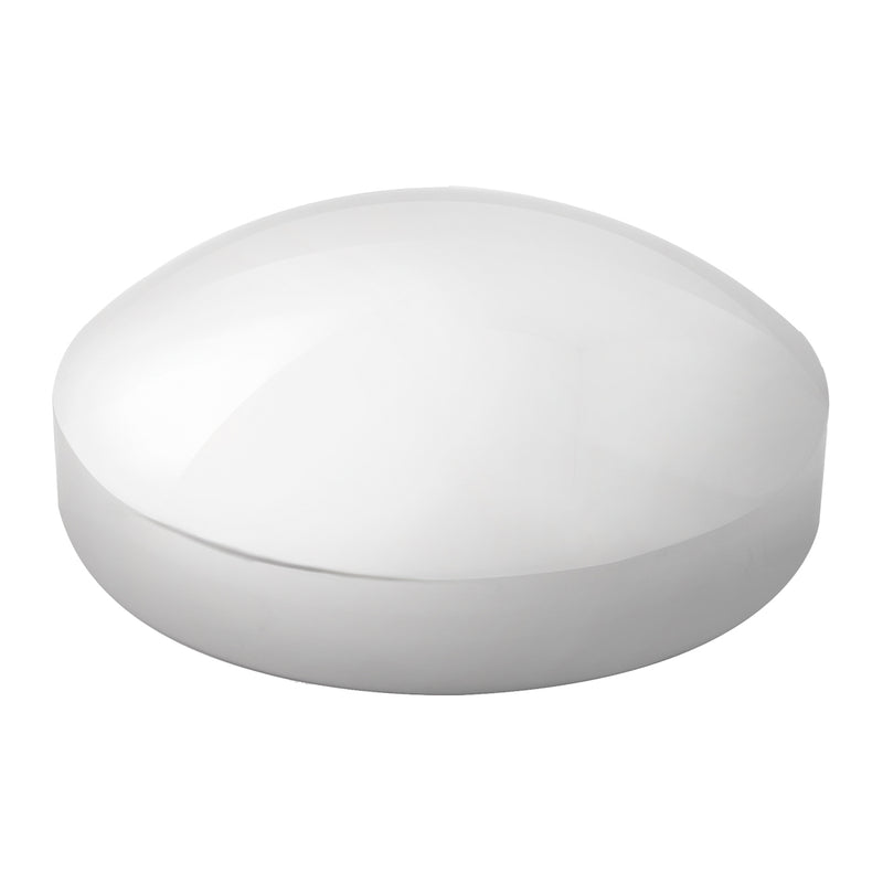 Chrome 7-1/4" diameter rear hubcap with 1" lip - dome