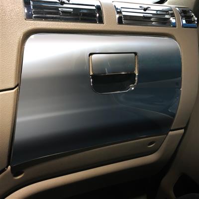 Freightliner Cascadia chrome plastic glove box cover