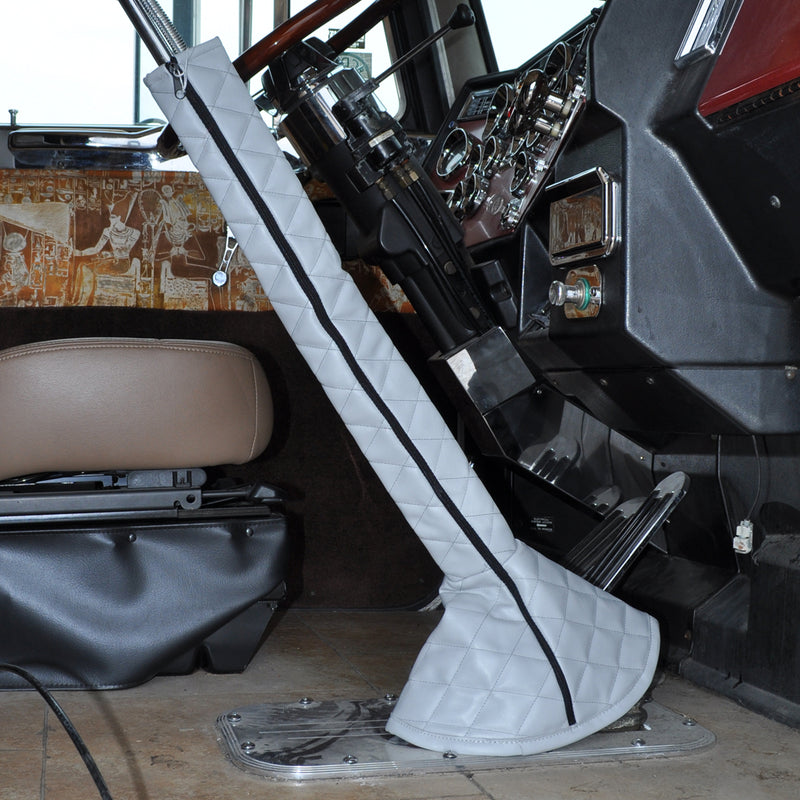 30" quilted vinyl gear shift tower cover and boot