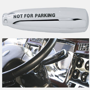 Kenworth 2006+ chrome plastic "Not For Parking" trailer brake lever cover - 2 piece kit