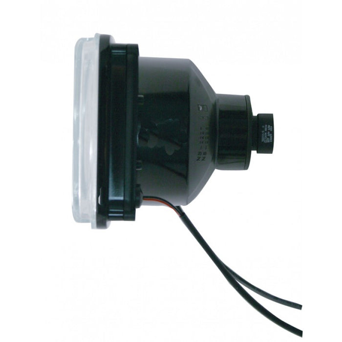 4" x 6" rectangular projection headlamp w/"Crystal" lens