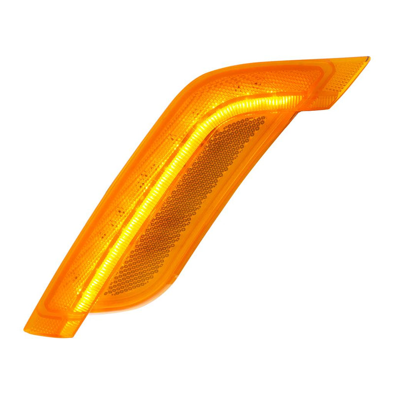 Peterbilt 579 / 587 amber LED fender turn signal light - SINGLE