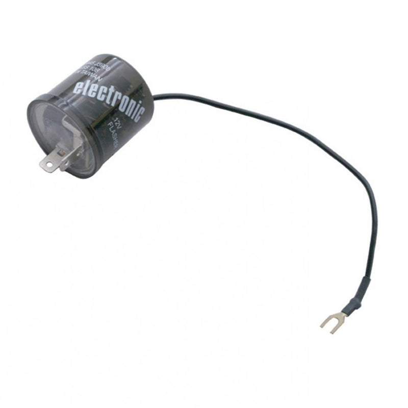 2-prong electronic self-adjusting LED flasher w/ground wire