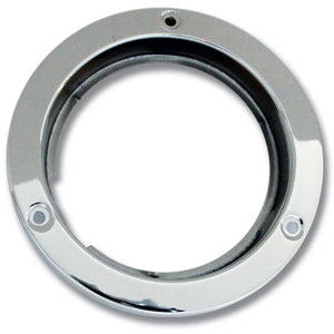 4" round stainless steel mounting flange for Fleet & Pearl lights