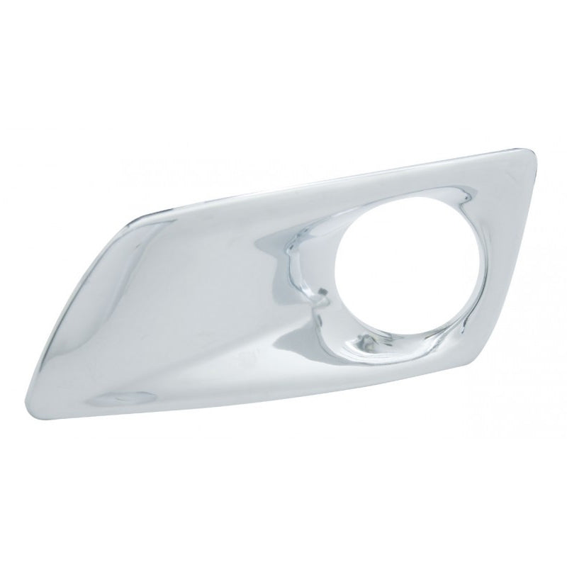 Kenworth T660 chrome plastic bumper auxiliary light bezel - SINGLE