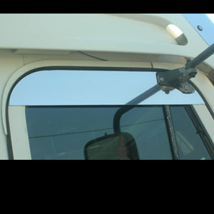 Freightliner Century/Columbia/Coronado stainless steel 5" chopped look door window trim - PAIR