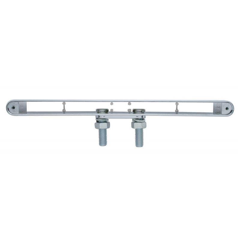 Chrome plastic dual-face light bar housing for 12" long LED light