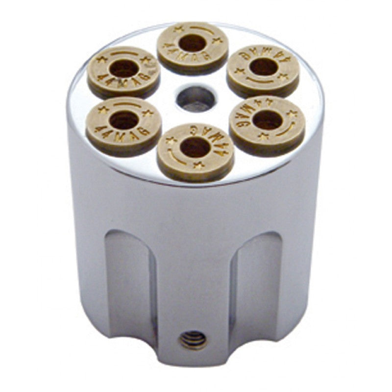 Chrome gun barrel small dash control knob