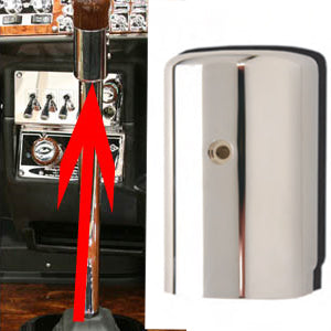 Chrome gear shifter skirt for 10/13/15/18 speed Eaton Fuller transmission 1998+