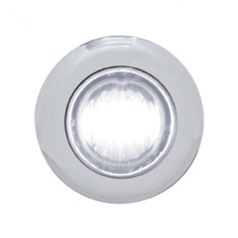 White 3 diode LED 1" mini auxiliary light - single function