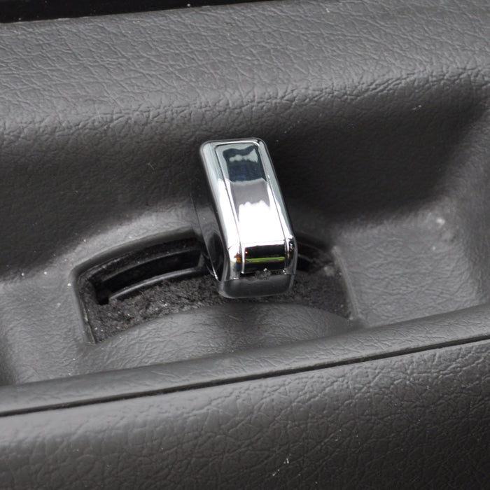 Volvo chrome plastic interior door handle knob - PAIR