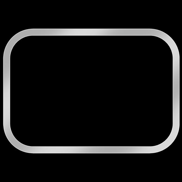 International 9000i/ix stainless steel rectangular window trim - PAIR