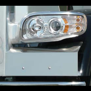 Peterbilt 388/389 stainless steel fender rock guards - PAIR