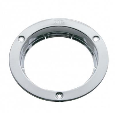4" round chrome steel mounting flange for watermelon bunk light plates