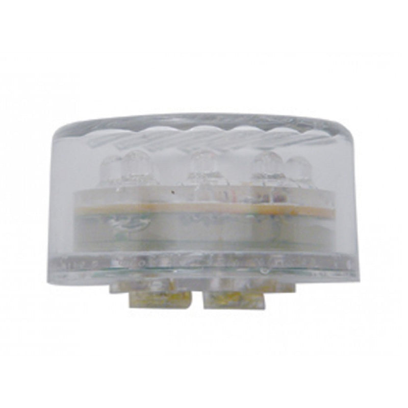 Red 2.5" round 13 diode LED marker/clearance light - CLEAR lens