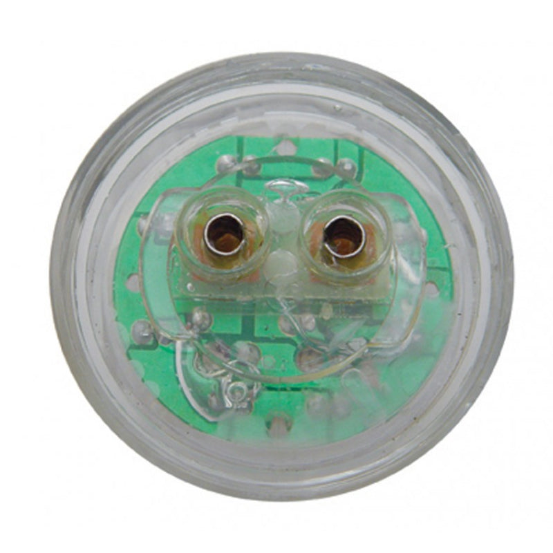 Red 2.5" round 13 diode LED marker/clearance light - CLEAR lens