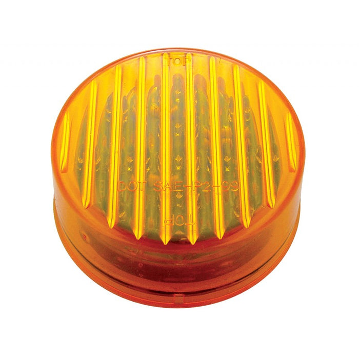 Amber 2.5" round 13 diode LED marker/clearance light