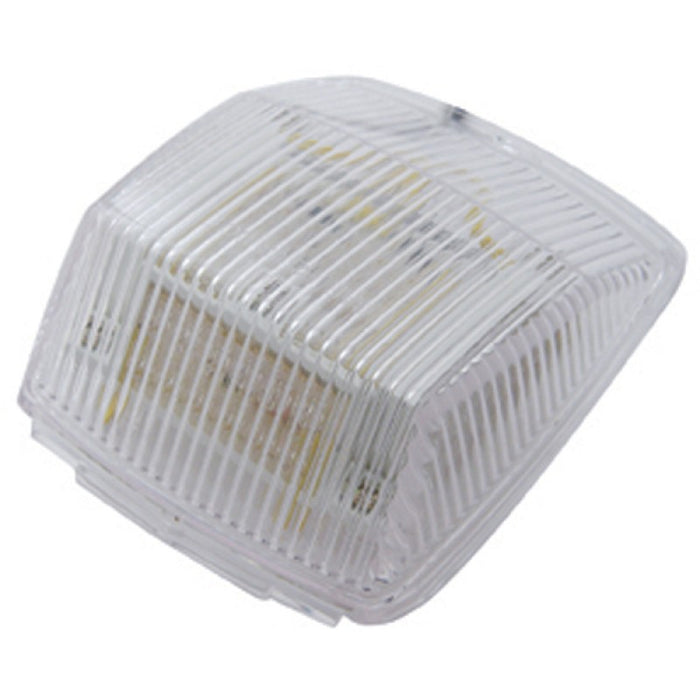 Amber 36 diode Kenworth-style rectangular LED cab light - CLEAR lens