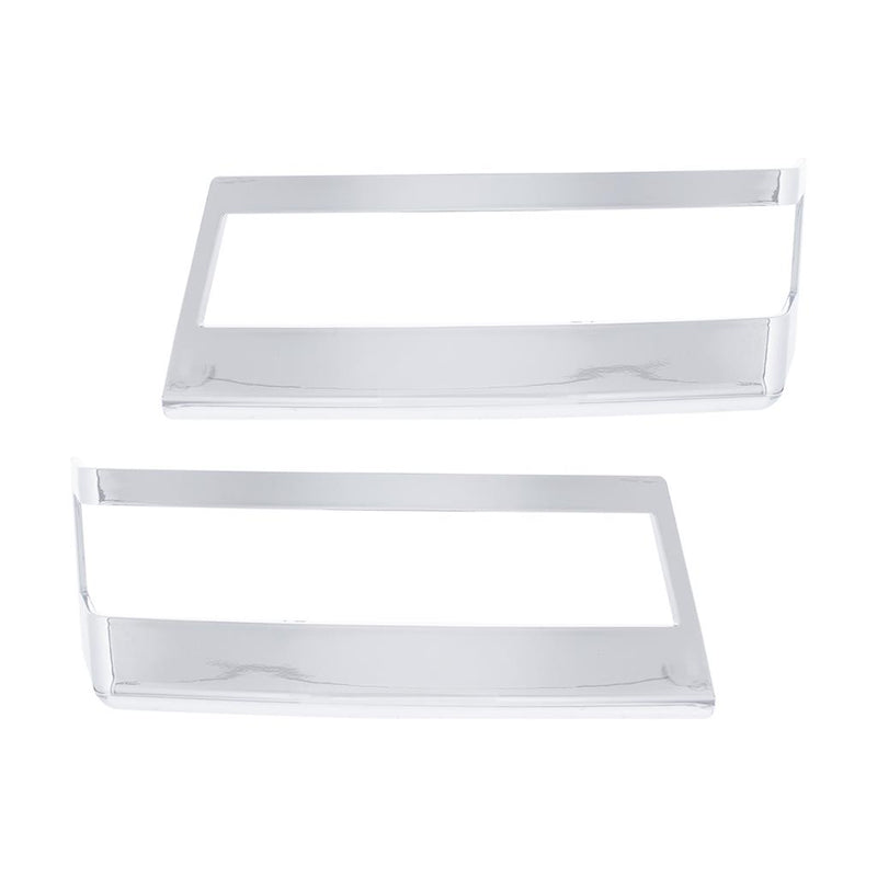 Freightliner Cascadia 2018-2022 chrome plastic turn signal light bezel - PAIR