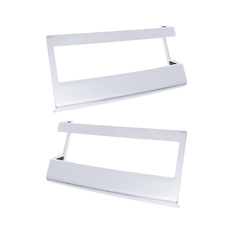 Freightliner Cascadia 2018-2022 chrome plastic turn signal light bezel - PAIR