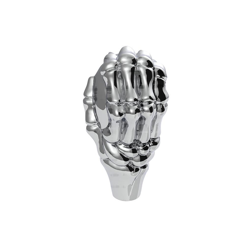Chrome skull thread-on gear shift knob - base not included
