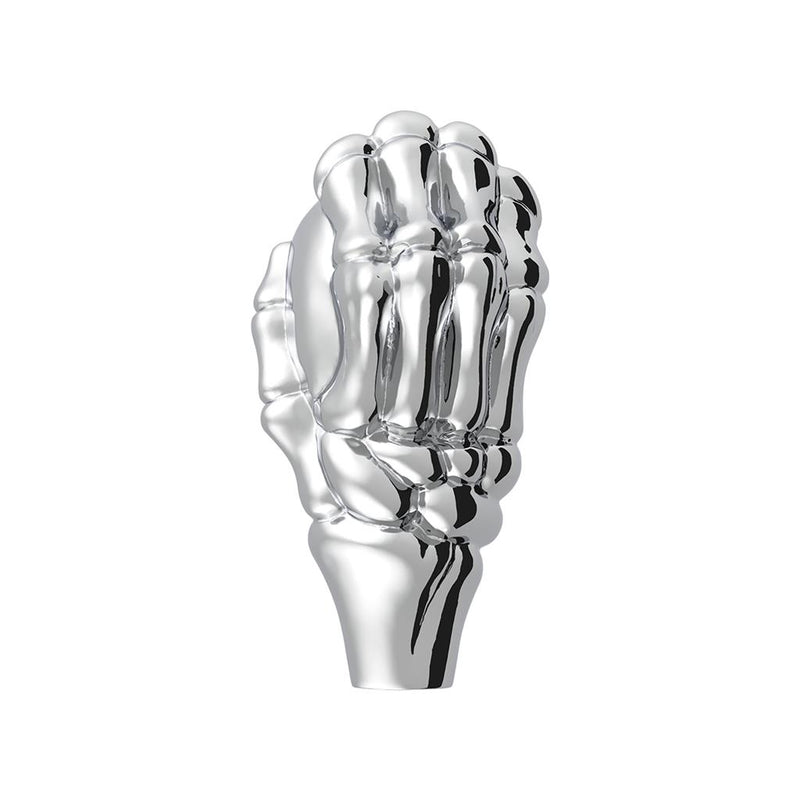 Chrome skull thread-on gear shift knob - base not included