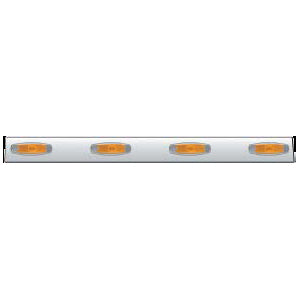 42" stainless steel channel w/4 combo light holes