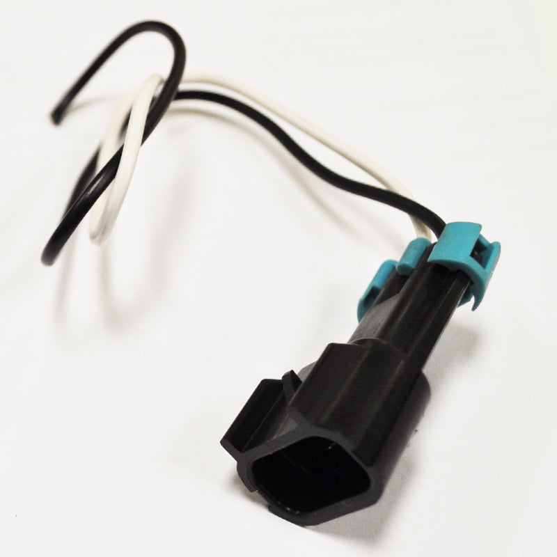 Delphi/Weatherpack 2-prong wiring plug, male end only (with male prongs)