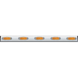 48" stainless steel channel w/5 combo light holes