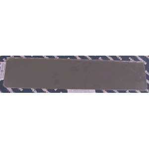 Stainless steel permit panel - hinge mount - 4" x 18"