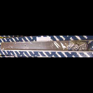 24" stainless steel top mudflap plate w/angled mounting brackets - PAIR