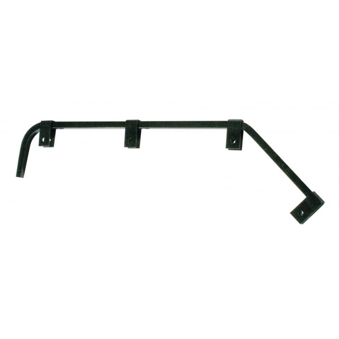Black angled economy mudflap hangers - PAIR