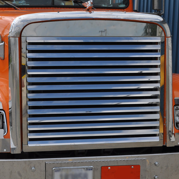 Freightliner Classic/FLD 1990+ stainless steel grill w/17 louver-style bars